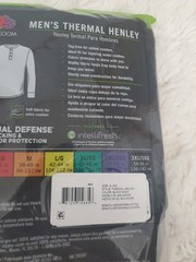 Fruit Of The Loom 2019 Men’s Thermal Henley XL/XG