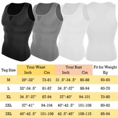 Men Gynecomastia Compress Tank Top Mens Slimming Body Shaper Vest Abs Undershirt