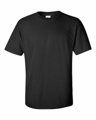 2 – Gildan Ultra Cotton Crew Neck T-Shirts 100% Cotton Black Small