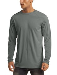 Men’s Long Sleeve Shirts UPF 50+ UV Sun Protection Athletic Shirt Run Rash Guard