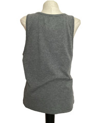 ATHLETIC WORKS DRIWORKS TRI-BLEND Charcoal Gray Heather Tank Sz S*