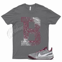 Grey BLESSED T Shirt for N Team Hustle D 10 Smoke Dark Beetroot Violet