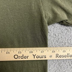 VTG Soffe T Shirt Tag M 17.5” PTP Single Stitch Sleeve Army Green Olive Military