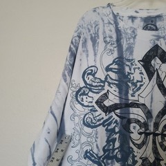 Take That T-shirt Tie Dye Mens Size XL White Blue Pre Shrunk Cotton Blue White