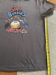 Adult Size Medium Gray Delta Dog Man “Supa Buddies” Tee