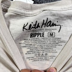 NEW Urban Outfitters Ripple T-Shirt Men’s M Gray Cotton Keith Haring Casual NWT