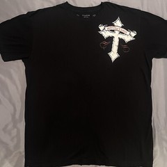 Affliction Live Fast Shirt Black Red Foil Men’s Size XL