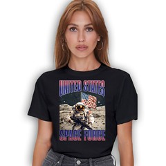 United States Space Force T-Shirt – Space Military Astronaut Graphic Tee