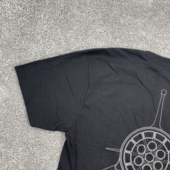 Space X Shirt Mens Small Black Crew Neck Short Sleeve Big Falcon Rocket New