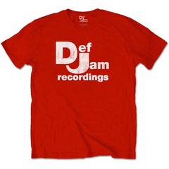 Men’s Def Jam Recordings Classic Logo Slim Fit T-shirt Large Red