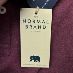 The Normal Brand Puremeso Long Sleeve Henley Shirt Men’s Size XL Wine NWT