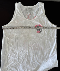 Dixxon Company Tank Top Mens Large White Graphic Tee Wolves Gorp Core Hiking