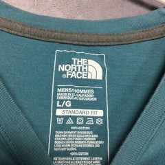 The North Face Mens Graphic T Shirt Adult size Large Teal Blue Short Sleeve Tee