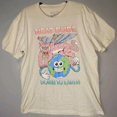 Neat Dude x Croc Jackson Men’s XL Beige Down To Earth Tiger unisex T-shirt