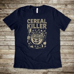 Cereal Killer Shirt, Funny Breakfast Tee, Food Pun Gift, Retro Humor Graphic Tee