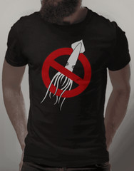 “No Squids” Motorcycle Biker T Shirt Premium Fitted – USA Print FREE SHIPPING