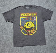 PAC MAN by C-Life Group size XXL Grey Retro Game T Shirt BANDAI PAC-MAN USED