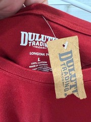 Duluth – Men’s – Longtail Tee – Large – NEW – Red