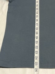Uniqlo U AIRism Tee Mens M Blue Gray Boxy Relaxed Crew Neck Shirt