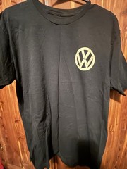 Volkswagen Men’s xl Black Cotton Crew Neck Short Sleeve Logo Graphic Tee