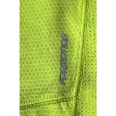 Adidas Formotion Shirt Men’s L Neon Yellow 3 Stripe Blue Climate Cool Jersey Y2k
