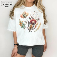 Boho Wildflower Botanical Nature Floral Comfort Tee