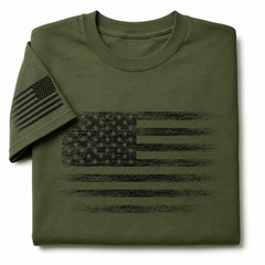USA Distressed Flag T-Shirt Patriotic American Flag Graphic Tee Men’s S-5XL