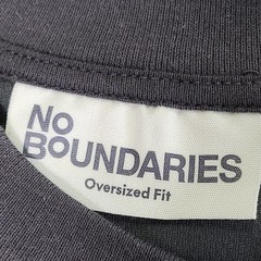 No Boundaries Men’s XS Cotton Oversize Tee Short Sleeve Black T-Shirt NEW