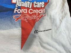 Vintage Dale Jarrett Shirt Mens Large Ford Quality Care NASCAR Racing 90s