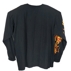 Request Men’s Black 3XL Half Evil x 999 Death Race Skull & Flames