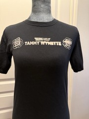 ComfortWash XS Black Tammy Wynette Double-Sided Graphic Cotton Jersey Tee