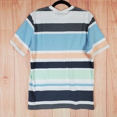 Sonneti London T Shirt Mens Medium Multicolor Striped Spellout Logo Casual Wear