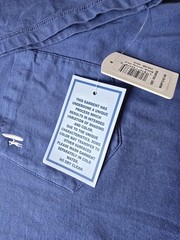Johnnie-O Mens Crew Neck Pocket T-shirt Color Wake(Blue) NWT