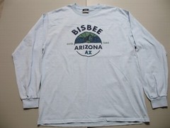 MV Sport Bisbee Arizona T-Shirt Men’s Large Long Sleeve Light Blue