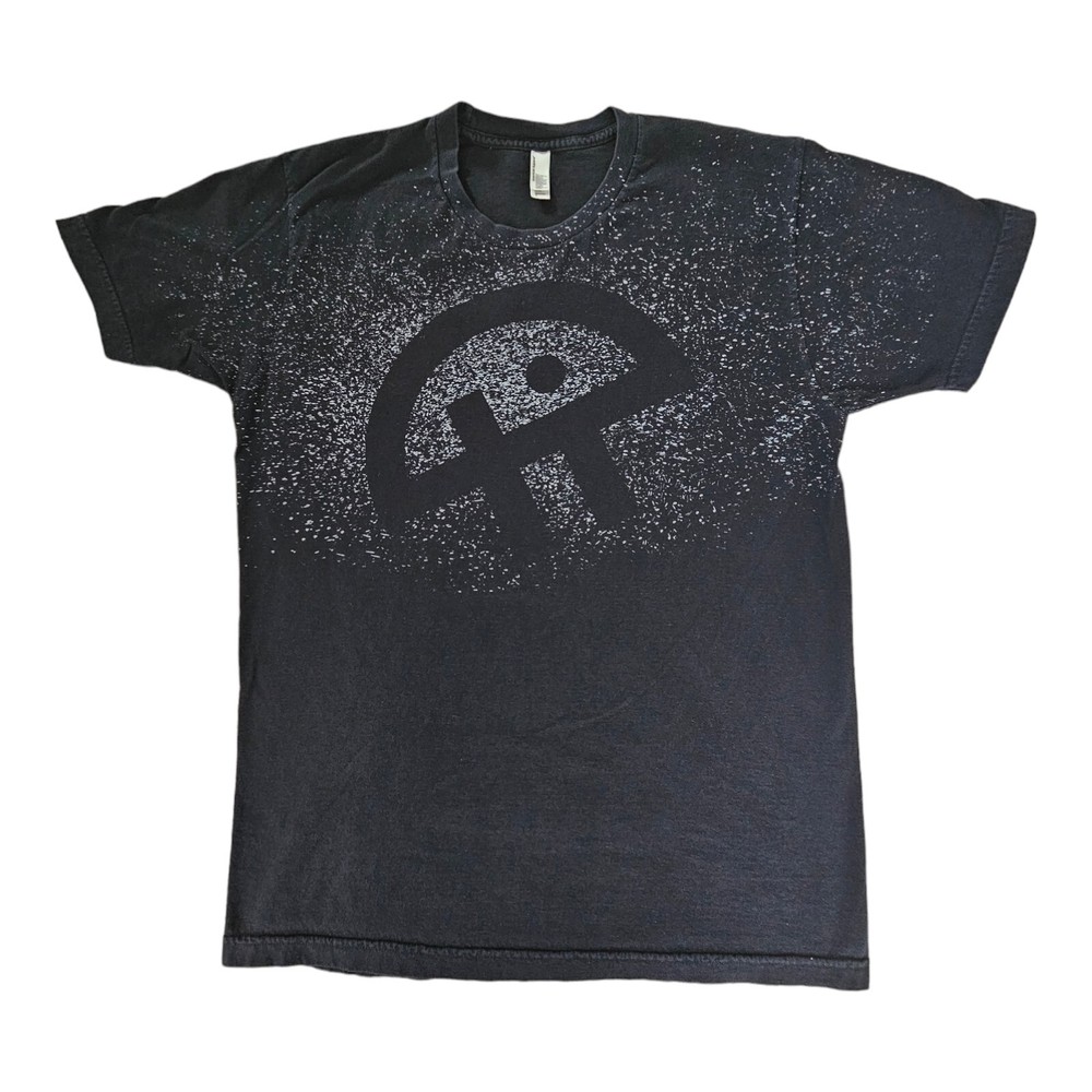 American Apparel Men’s Large Black Graphic T-Shirt 100% Combed Cotton Made USA