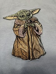 Star Wars Graphic/Path Graphic T-Shirt M Light Blue(Read Listing) L24 W20