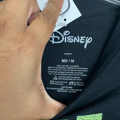 Disney T-Shirt Mens Medium Black Cheshire Cat Alice In Wonderland Casual Cartoon