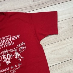 Vintage 80s Onion Harvest Festival 50th Anniversary Red Shirt Adult Size Large