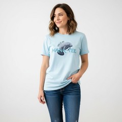 ComfortWash “Mana-Tee” Manatee Pun Graphic T-Shirt – New