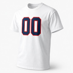 Custom Number T-Shirt Personalized Sports Tee Football Basketball Hockey Any No