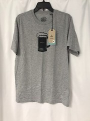 NWT Men Size M Prana Beer Belly Organic 60% Cotton Journeyman Heater Gray TShirt