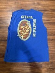 Yazbek Y2K Ixtapa Zihuatanejo Mexico Red Sleeveless Cutoff Graphic Size XL