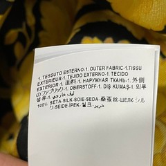 VERSACE Printed Silk Twill Shirt Men’s Size L Gold/Black