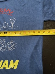 VTG Saigon Vietnam Tourism T-Shirt, Blue, Size: XXL (Fits Smaller)