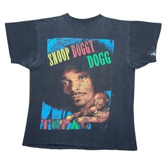 Vintage 1990s Snoop Dogg Tupac 2 Of Amerikaz Most Wanted Rap Tee T-Shirt Sz L