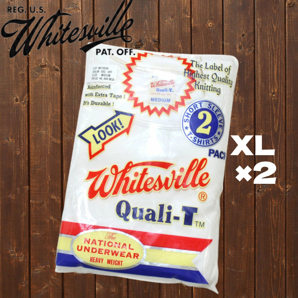 Whitesville White XL 2-Pack×2=4 T-shirts WV73544 Toyo Enterprise T-shirt