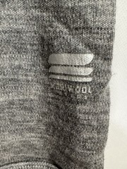 Meriwool XL Layers Mens Merino Wool Base Layer Top Charcoal Gray LS Shirt