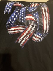 USA 250th Anniversary T-Shirt Black Patriotic Graphic Tee Size 3XL Unisex