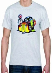 Adult DryBlend® T-Shirt – ( FLAME HOT ROD- HOT ROD)