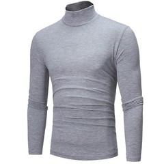 Men’s Long Sleeve Mock Neck Base Layer Shirts Winter Thermal Tops Undershirt